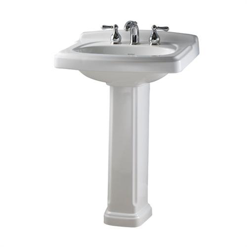 American Standard 734906-401.222 Portsmouth Pedestal Base Only - Linen (Pictured in White)